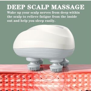 Electric Scalp Massager, Portable Scalp Massager for Stress Relief